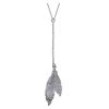 Sterling Silver Italian Feather Necklet